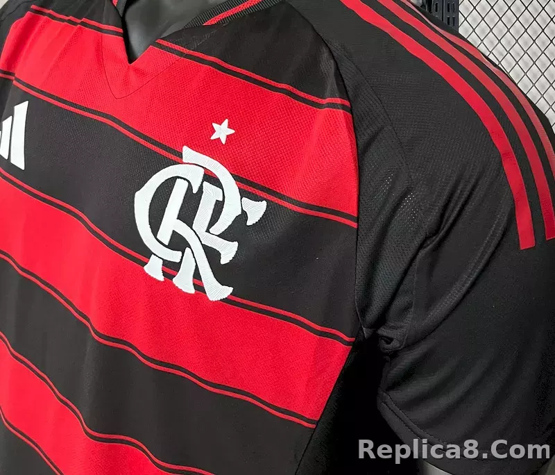 25-26 CR Flamengo Home Soccer Jersey Player Version - detail