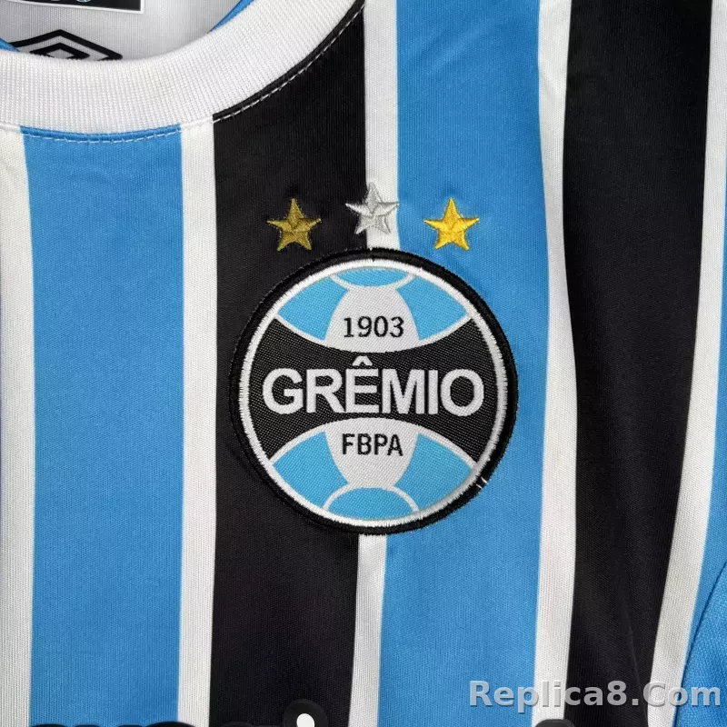 23-24 Grêmio FBPA Home Kids Kit Jersey+Shorts - detail