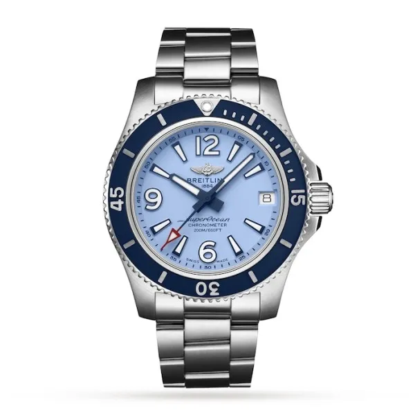 Breitling Superocean Women Automatic Blue Stainless Steel Watch A17316D81C1A1
