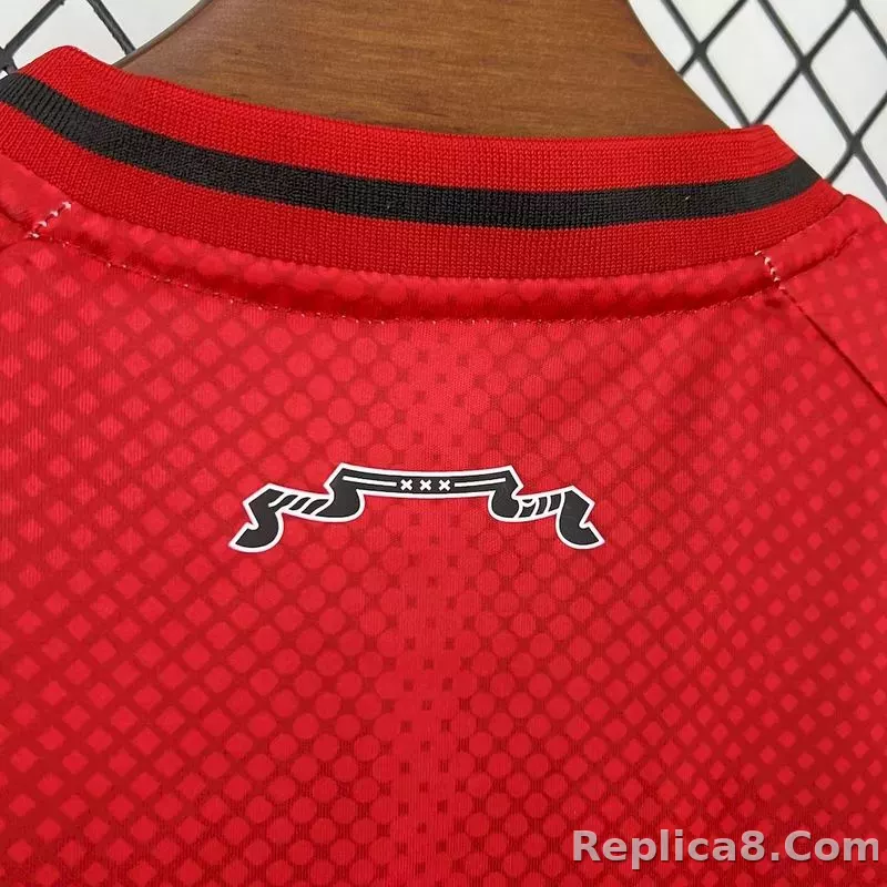 25-26 Ajax Home Soccer Kids Kit Jersey+Shorts - detail