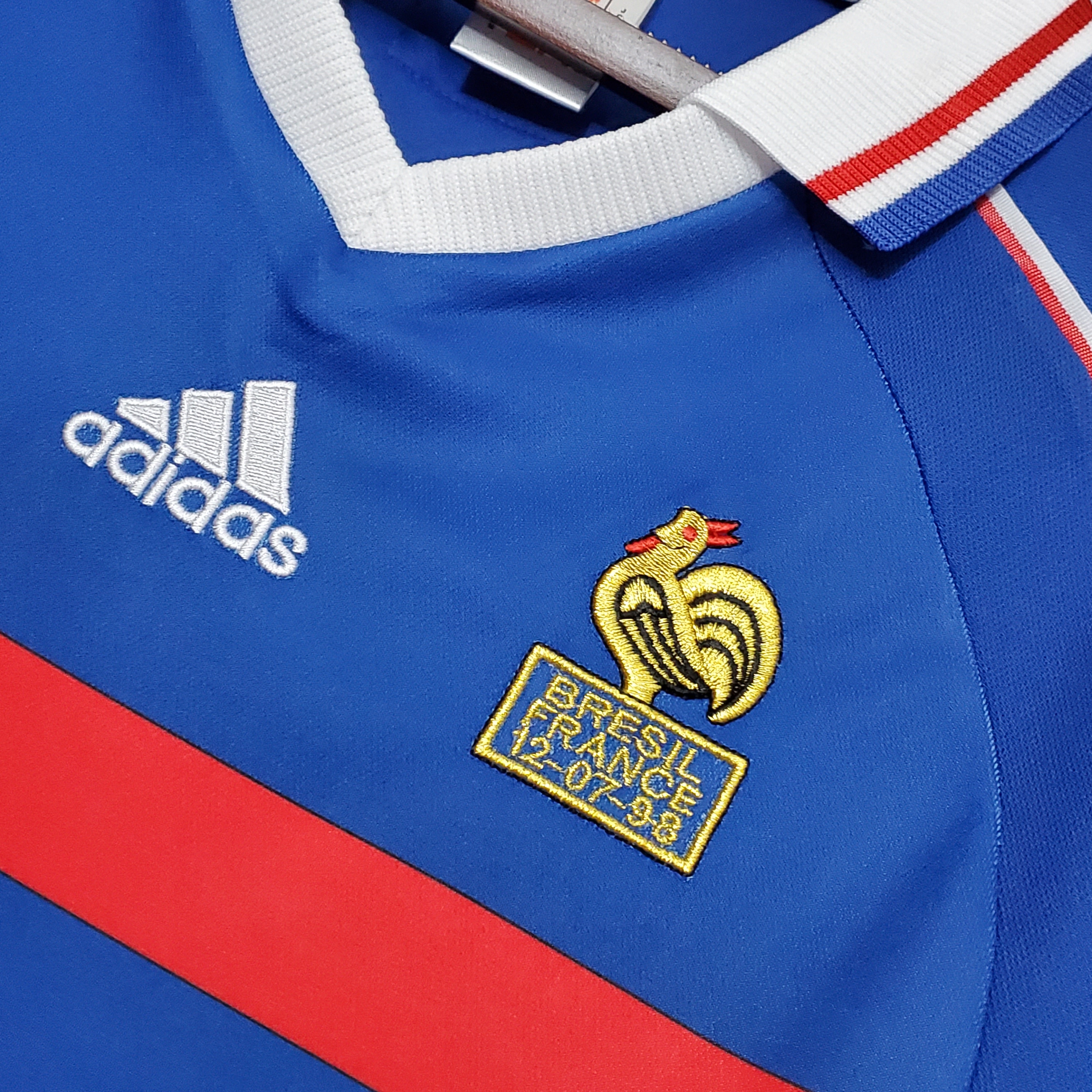 1998 France Zidane #10 World Cup Home Retro Jersey - view 8