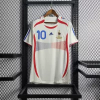 2006 France Zidane #10 World Cup Away Retro Jersey - view 3