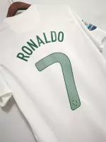 2012 Portugal Ronaldo #7  Euro Cup Away Retro Jersey - view 16