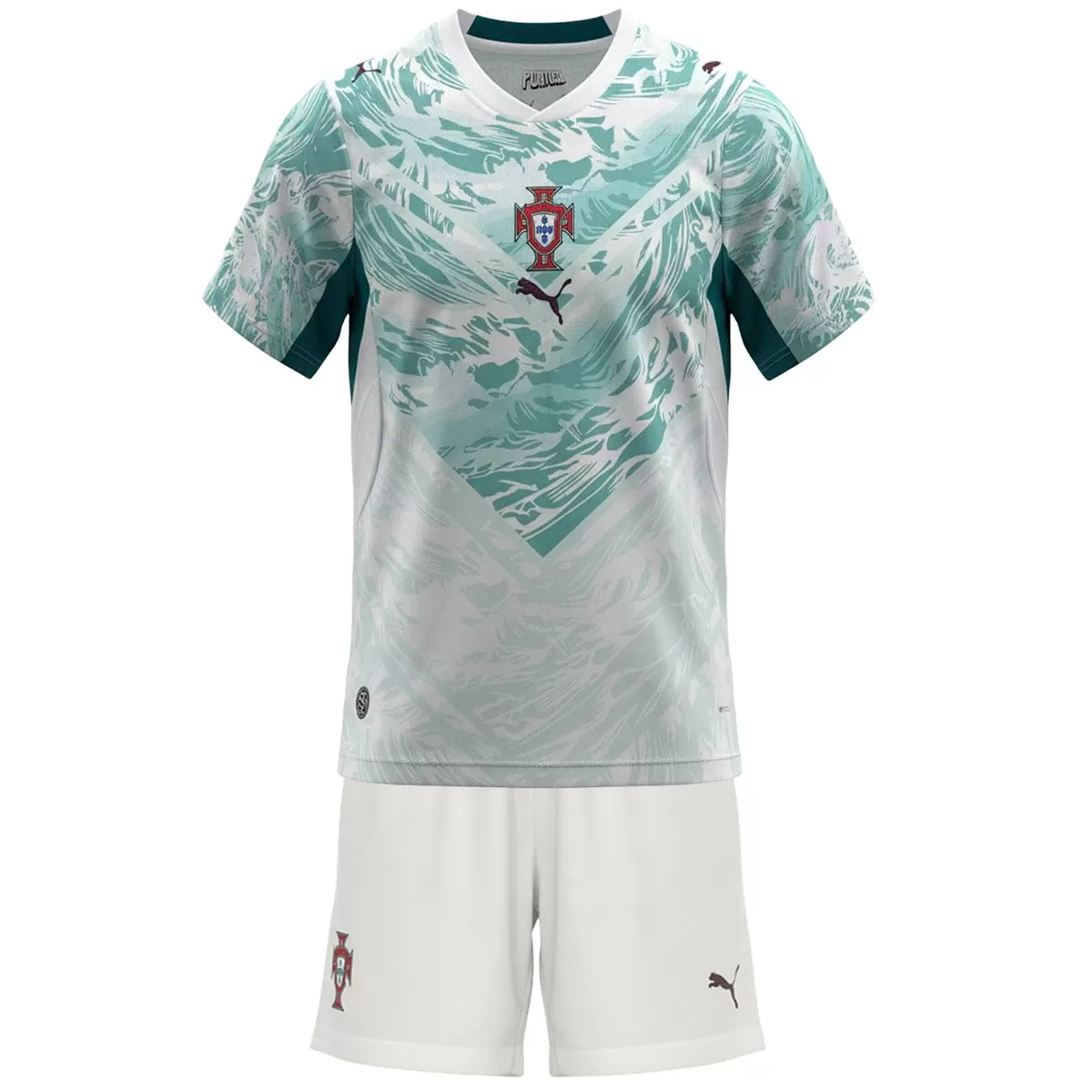 2026 Portugal Away World Cup Soccer Kids Kit Jersey+Shorts