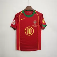 2004 Portugal C.Ronaldo #17 Euro Cup Home Retro Jersey - view 17