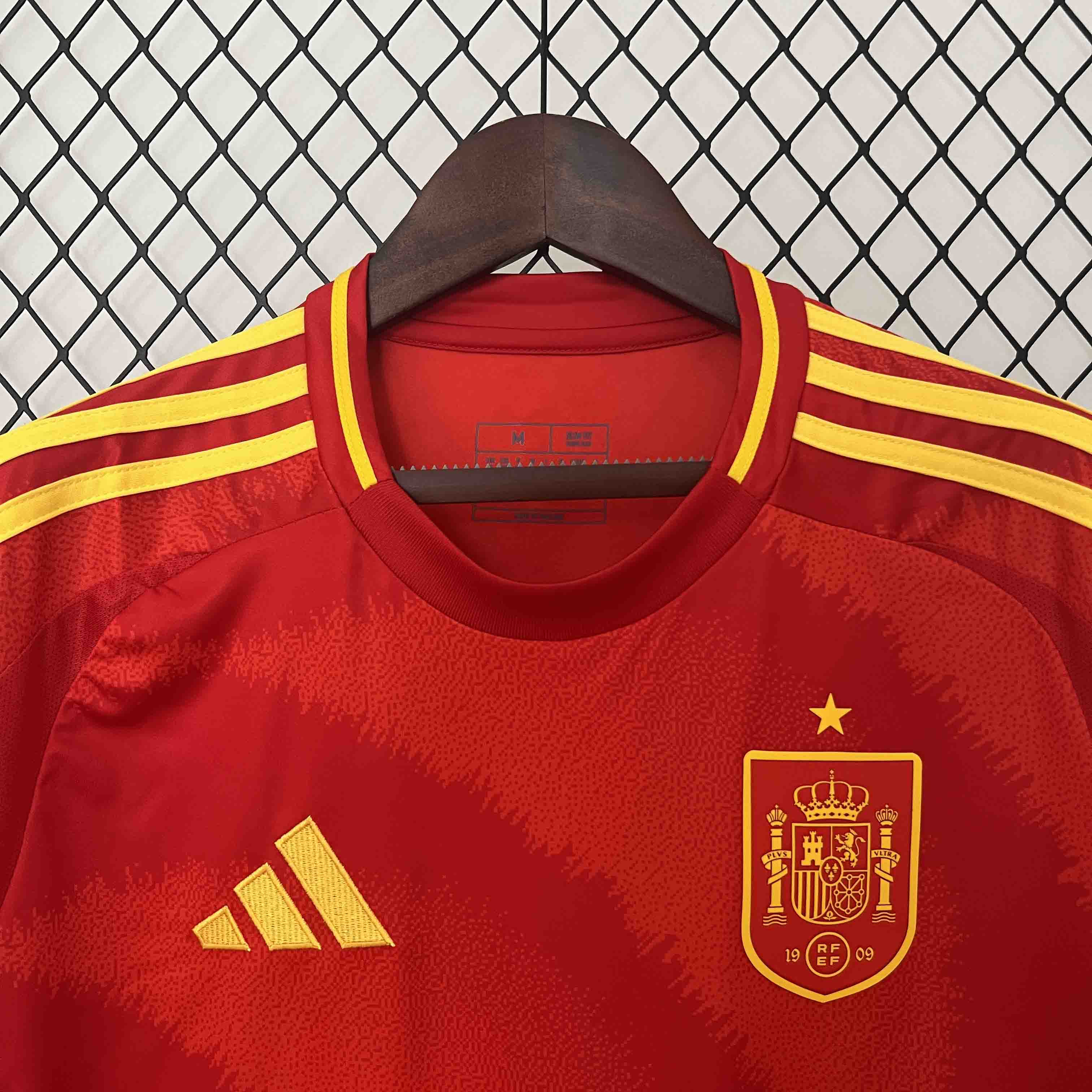 2024 Spain MORATA #7 Euro Cup Home Football Jersey - view 7