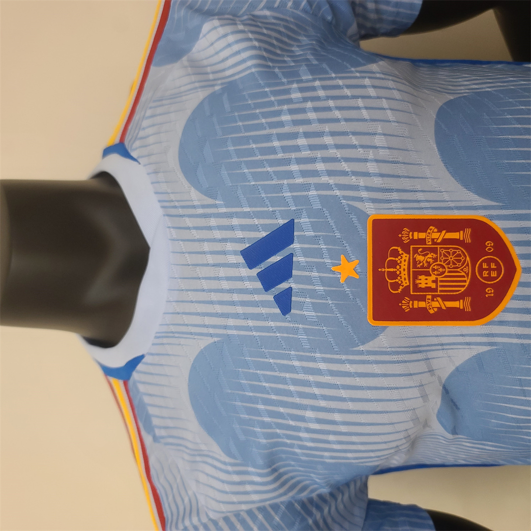 2022 Spain World Cup Away Player Edition Soccer Jersey - gallery