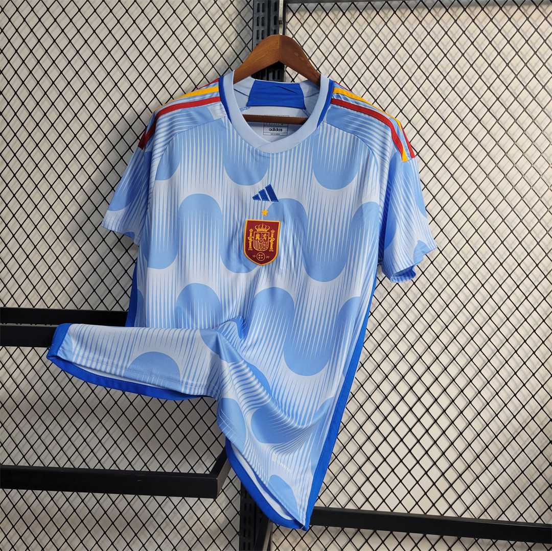2022 Spain World Cup Away Fan Edition Soccer Jersey - gallery