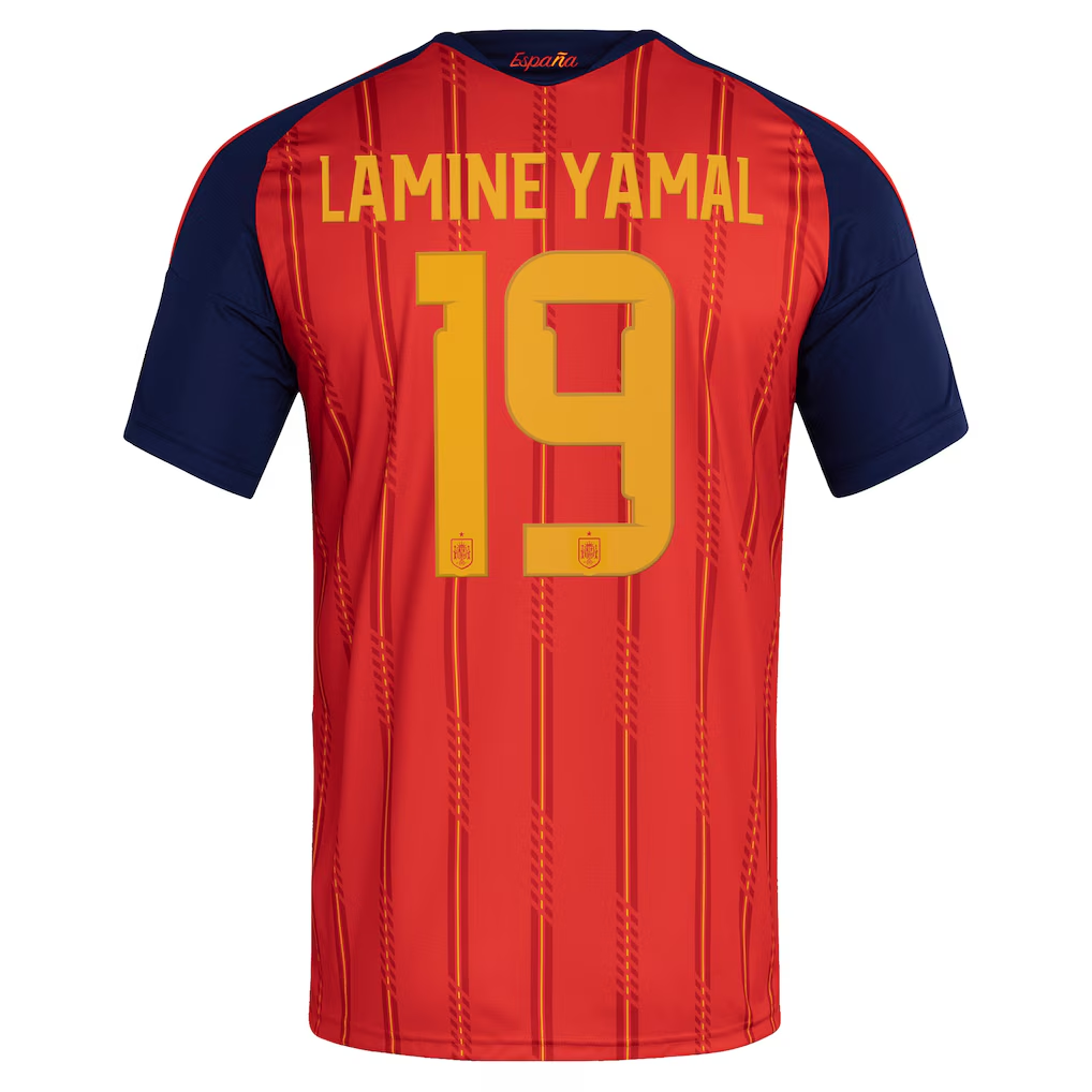 Lamine Yamal#19 Spain National Team adidas 2026 Home Replica Jersey - Red - gallery