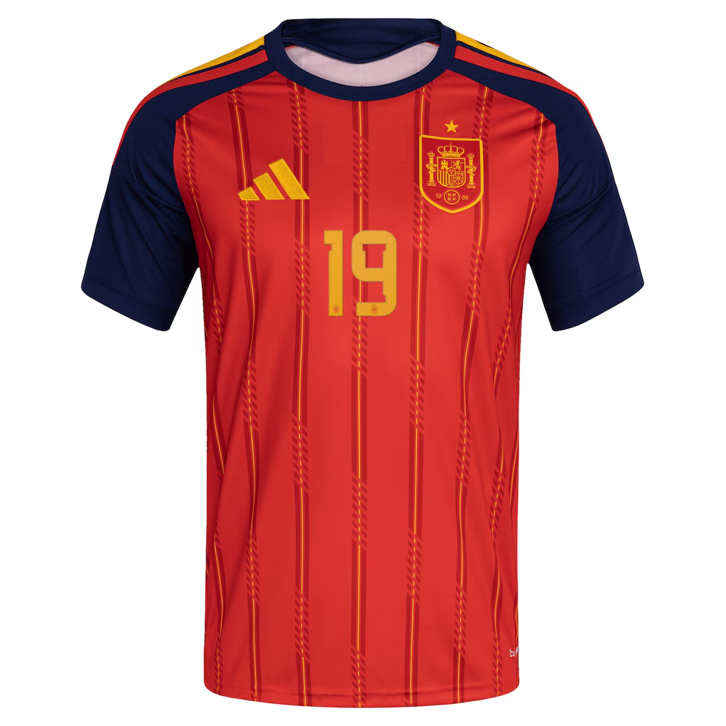 Lamine Yamal#19 Spain National Team adidas 2026 Home Replica Jersey - Red - gallery