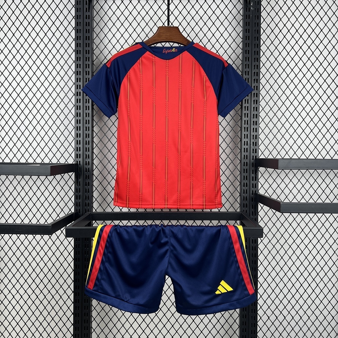 2026 Spain Home World Cup Soccer Kids Kit Jersey+Shorts - gallery