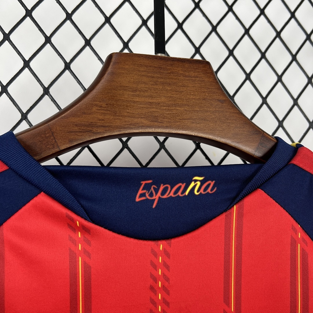 2026 Spain Home World Cup Soccer Kids Kit Jersey+Shorts - gallery
