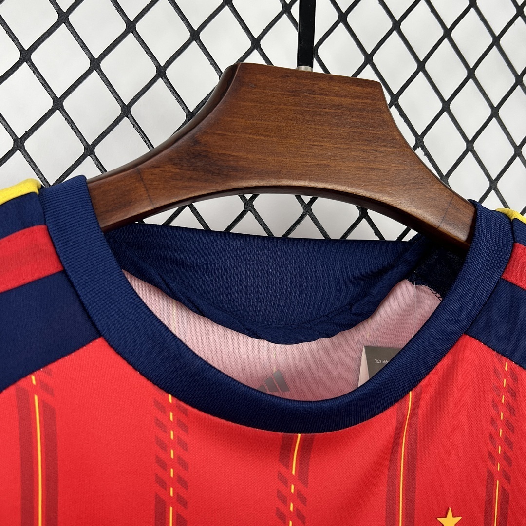 2026 Spain Home World Cup Soccer Kids Kit Jersey+Shorts - gallery