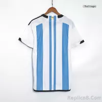 2022 Argentina World Cup Champion Edition 3 stars Home Jersey Player Version - view 5