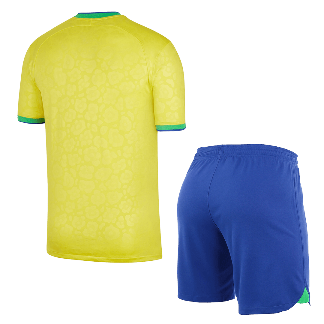 2022 Brazil World Cup Home Whole Kit Jersey+Shorts+Socks - view 6