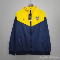 2021 Windbreaker Blue-Yellow Boca Juniors Jersey 1:1 Thai Quality - view 1