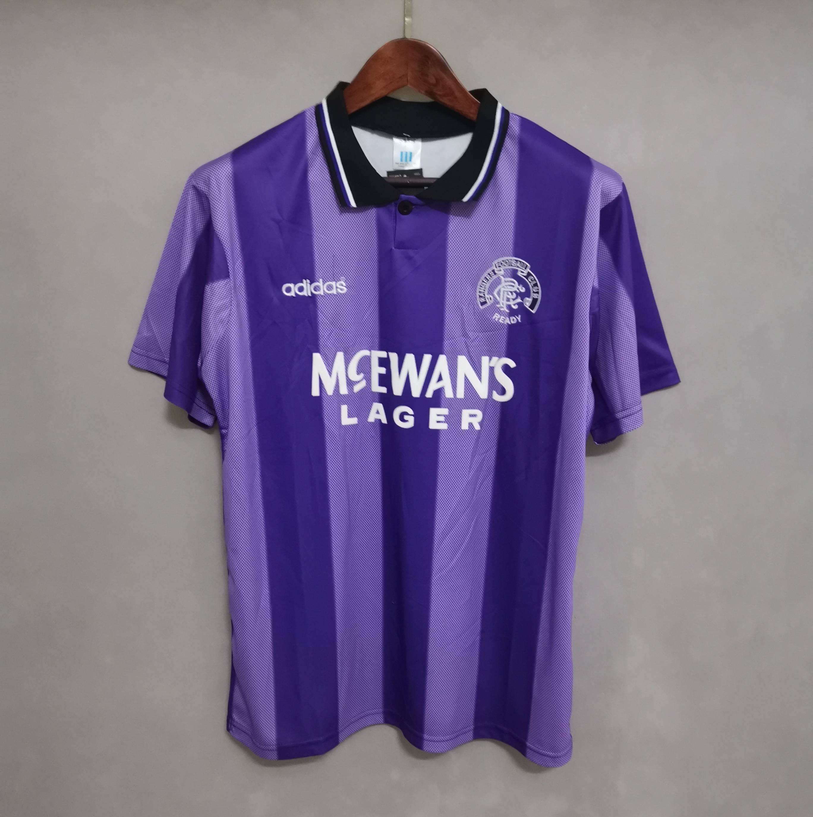 How to Style Your Glasgow Rangers 1994-95 Glasgow Rangers Away Soccer Retro Jersey for Every Occasion