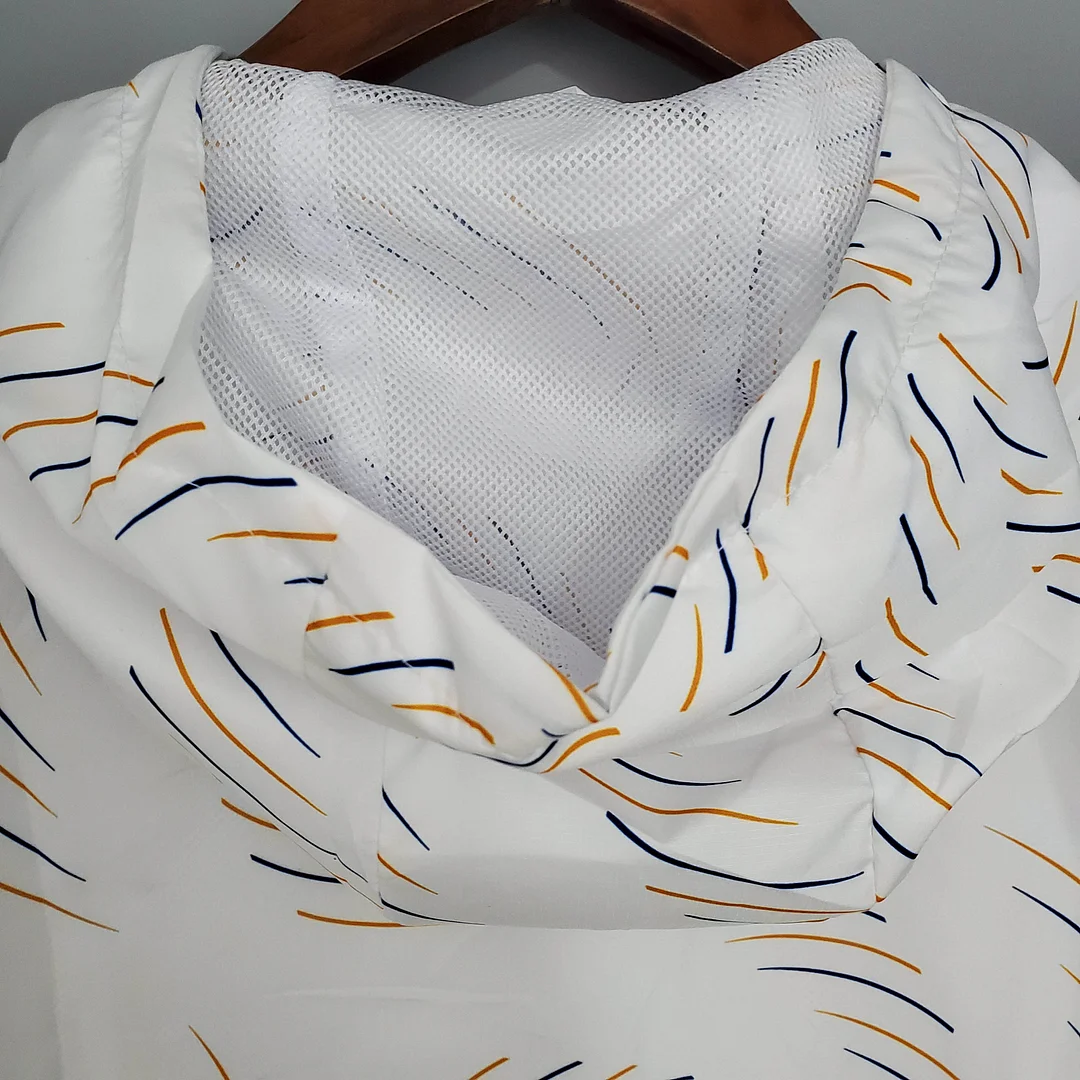 2021/2022 Real Madrid Jersey Windbreaker White(Blue Edge) - gallery