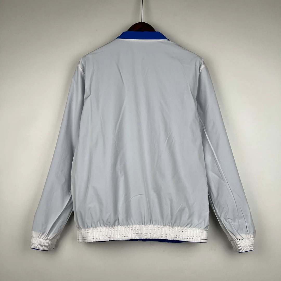 2023/2024 Lyon Reversible Windbreaker（Blue-white）Soccer Jersey 1:1 Thai Quality - gallery