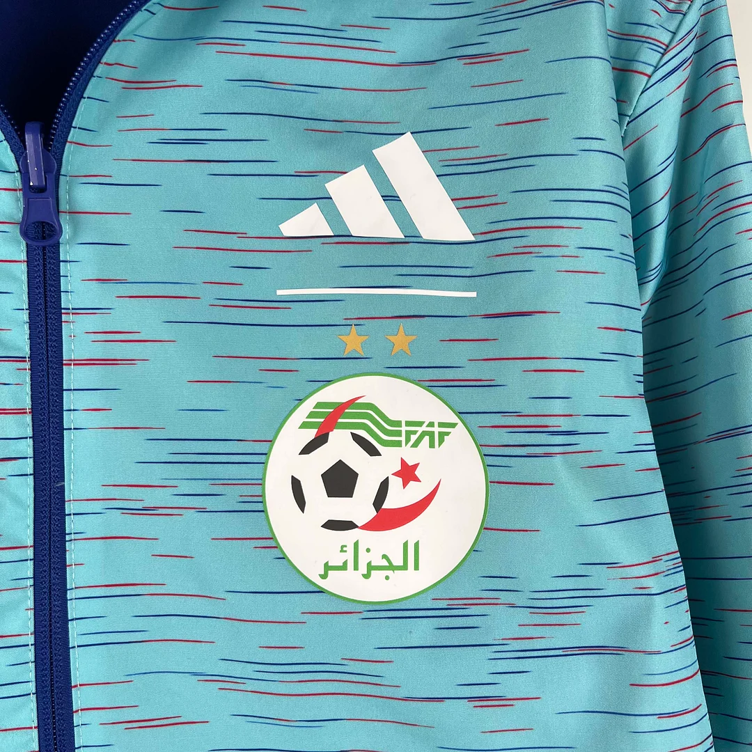2023-2024 Algeria National Reversible Windbreaker Blue Soccer Jersey 1:1 Thai Quality - gallery