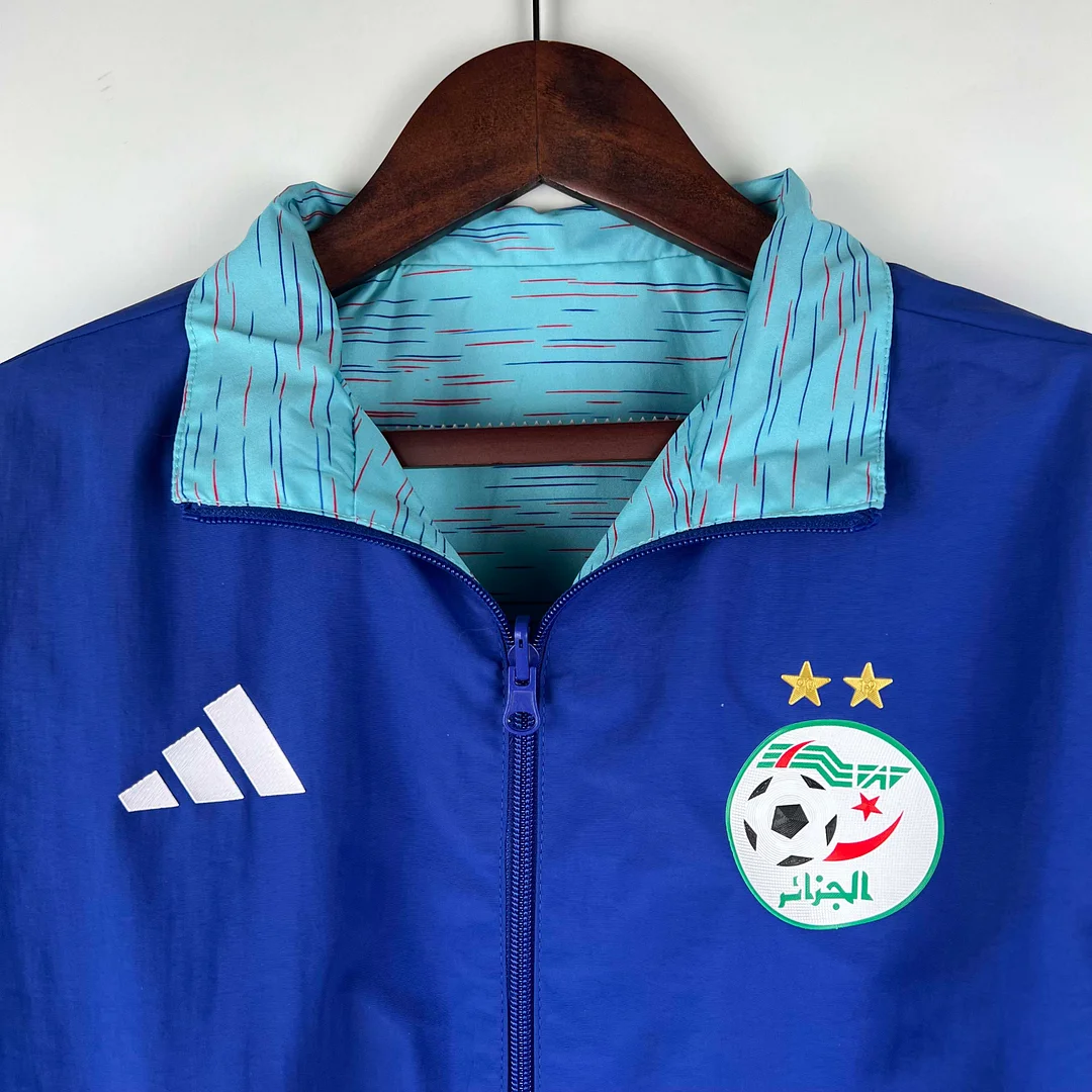 2023-2024 Algeria National Reversible Windbreaker Blue Soccer Jersey 1:1 Thai Quality - gallery