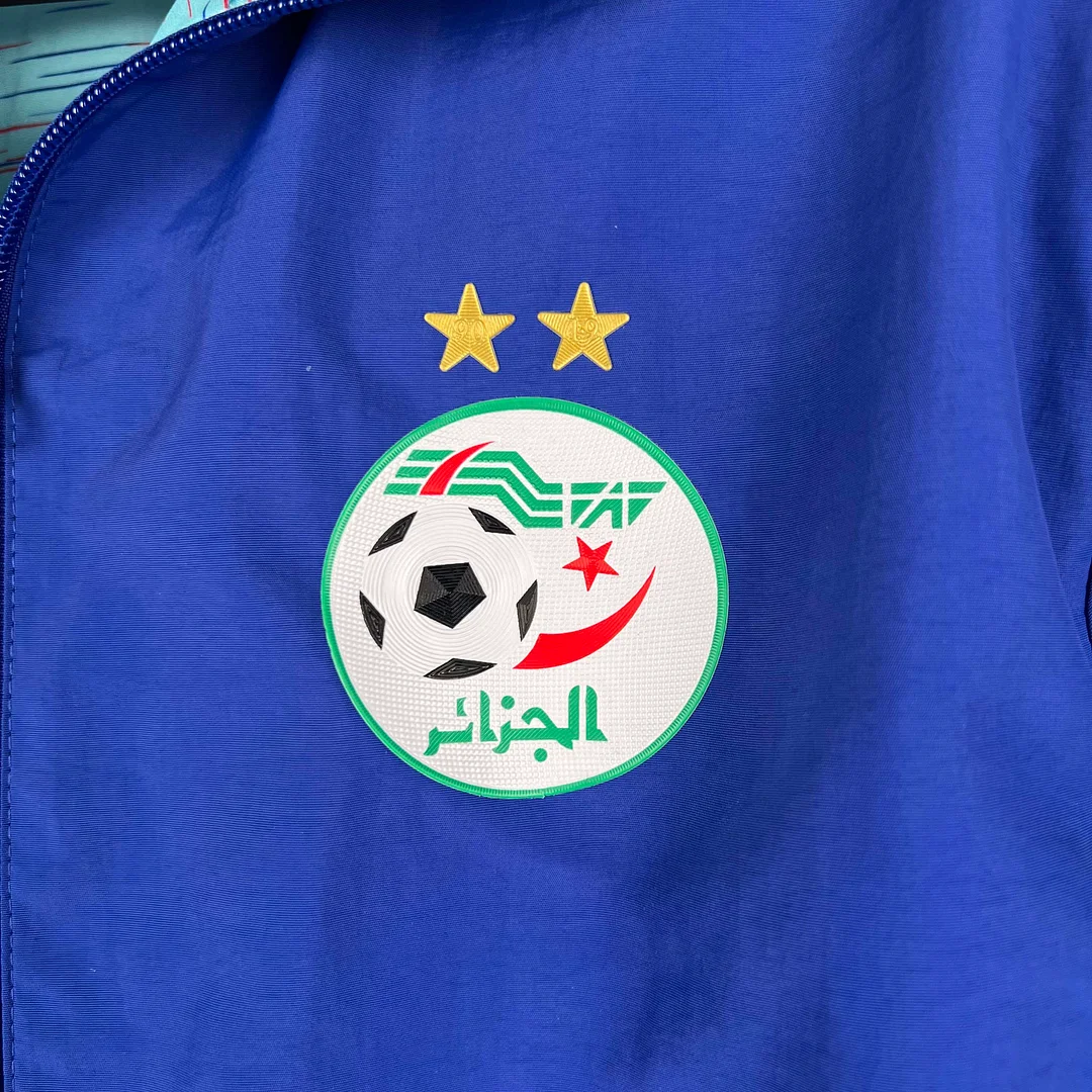 2023-2024 Algeria National Reversible Windbreaker Blue Soccer Jersey 1:1 Thai Quality - gallery