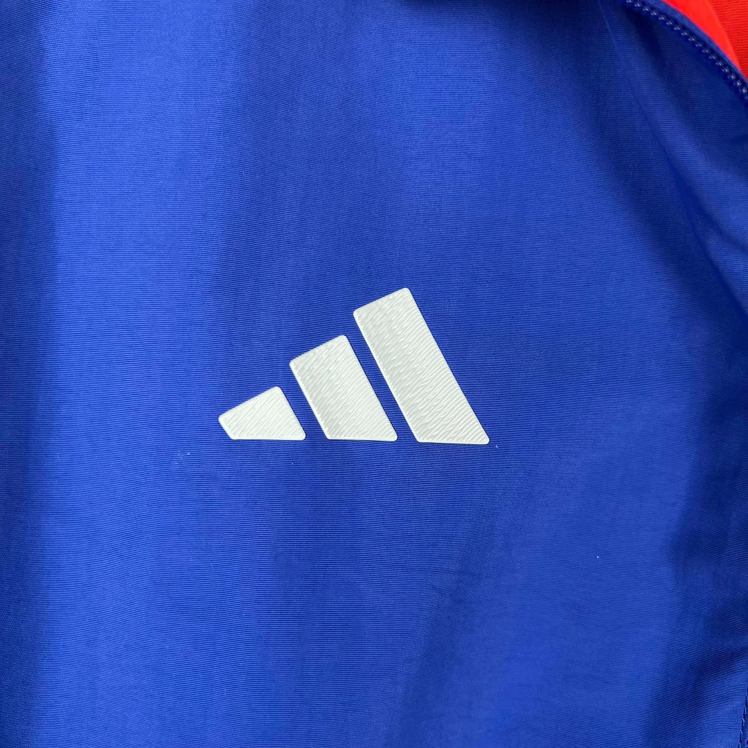 2023-2024 Flamengo CasuaI Reversible Windbreaker（Blue-red）Soccer Jersey 1:1 Thai Quality - gallery