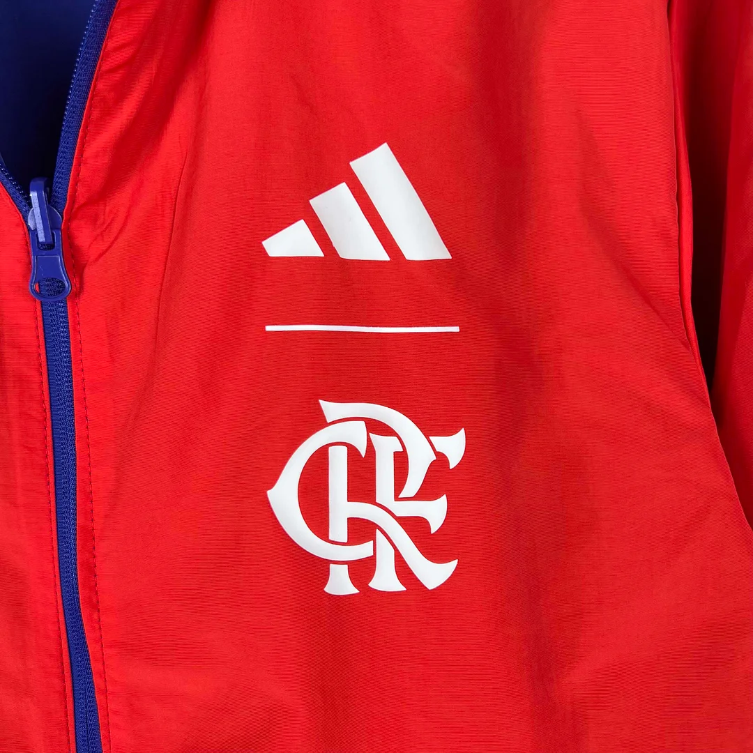 2023-2024 Flamengo CasuaI Reversible Windbreaker（Blue-red）Soccer Jersey 1:1 Thai Quality - gallery