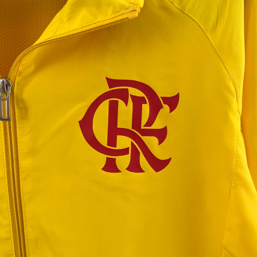 2023 Flamengo Windbreaker yellow Soccer Jersey 1:1 Thai Quality - gallery