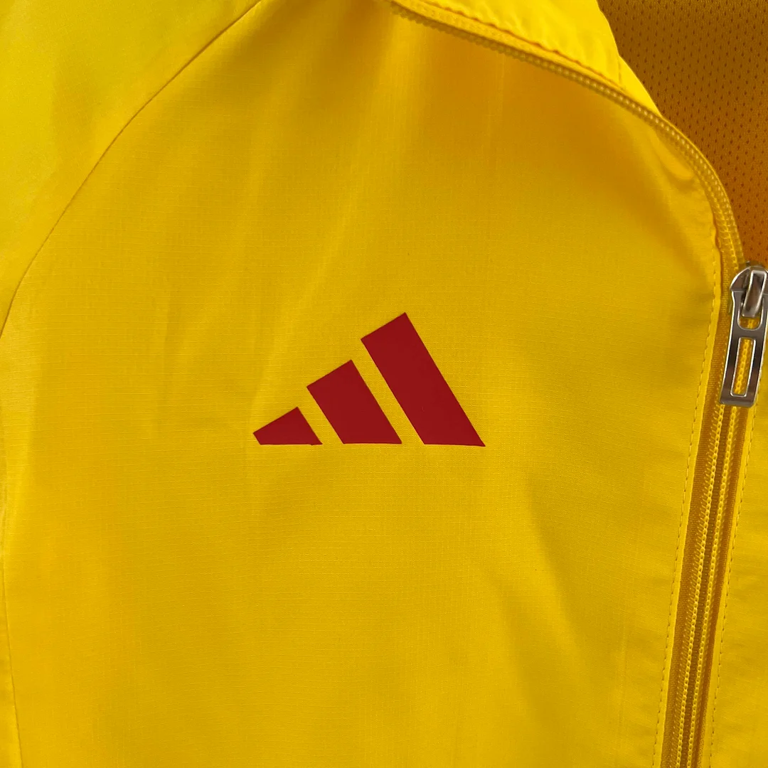 2023 Flamengo Windbreaker yellow Soccer Jersey 1:1 Thai Quality - gallery
