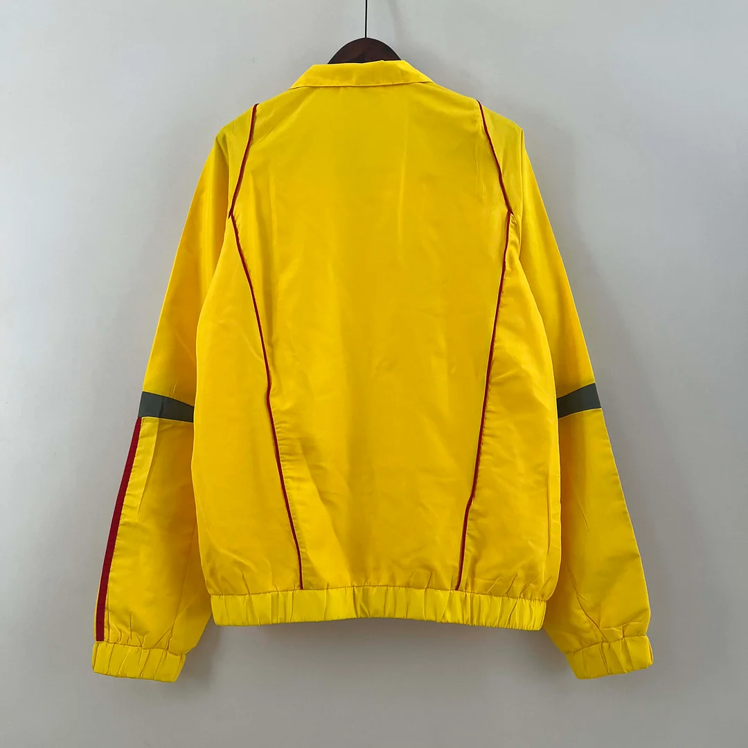 2023 Flamengo Windbreaker yellow Soccer Jersey 1:1 Thai Quality - gallery