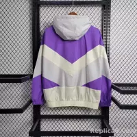 2023 Flamengo Windbreaker purple Soccer Jersey 1:1 Thai Quality - view 3