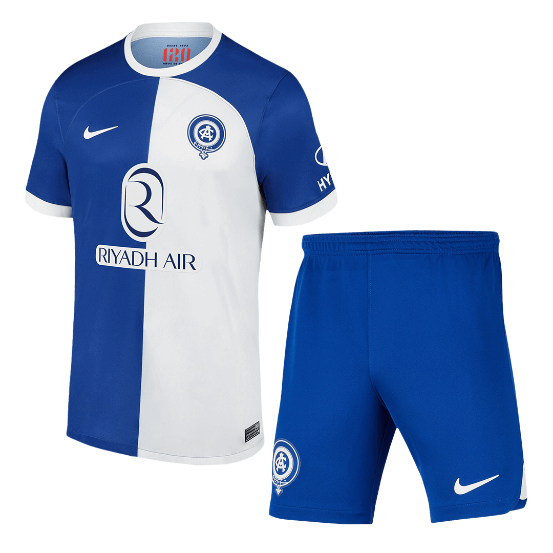 Atlético  Madrid 23-24 Atletico Madrid 120 Anniversary Away Jersey+Shorts vs The Original: A Detailed Comparison
