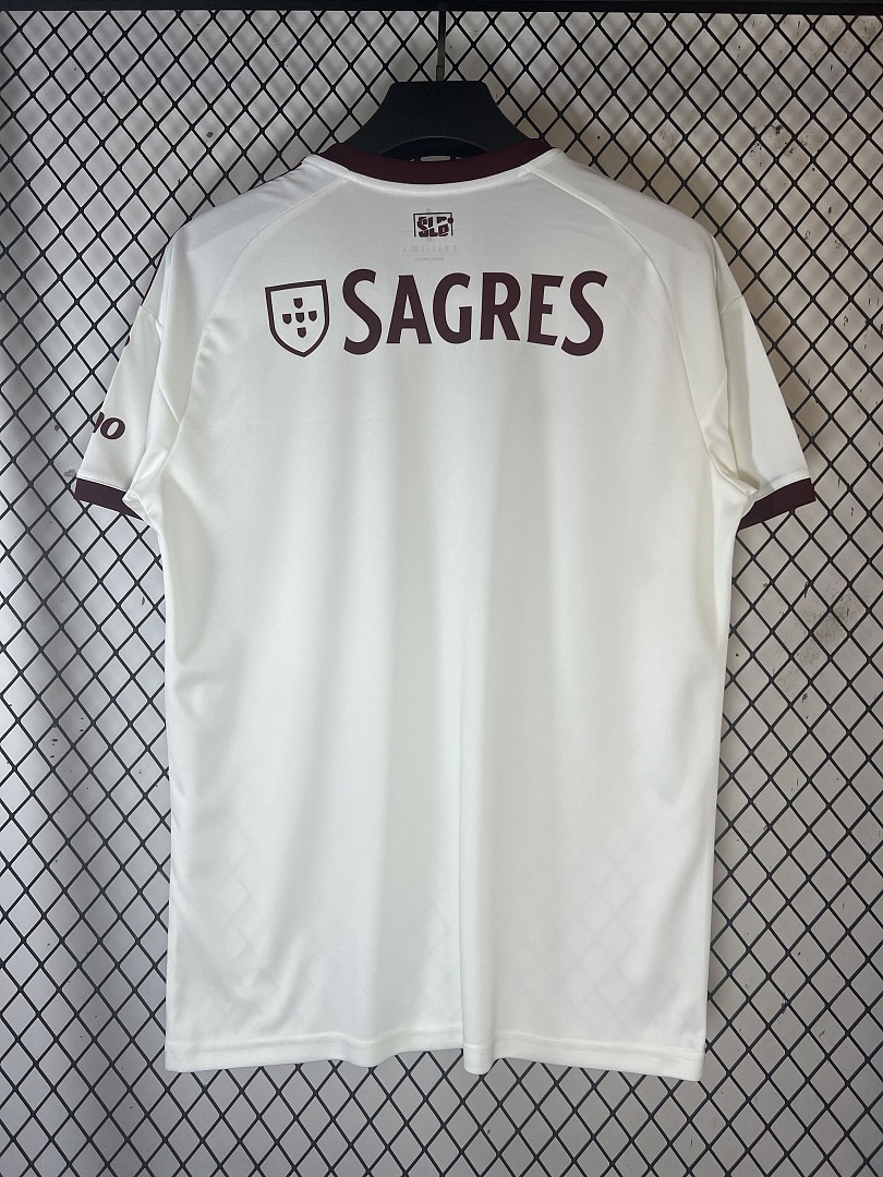 米White Benfica Away Jersey