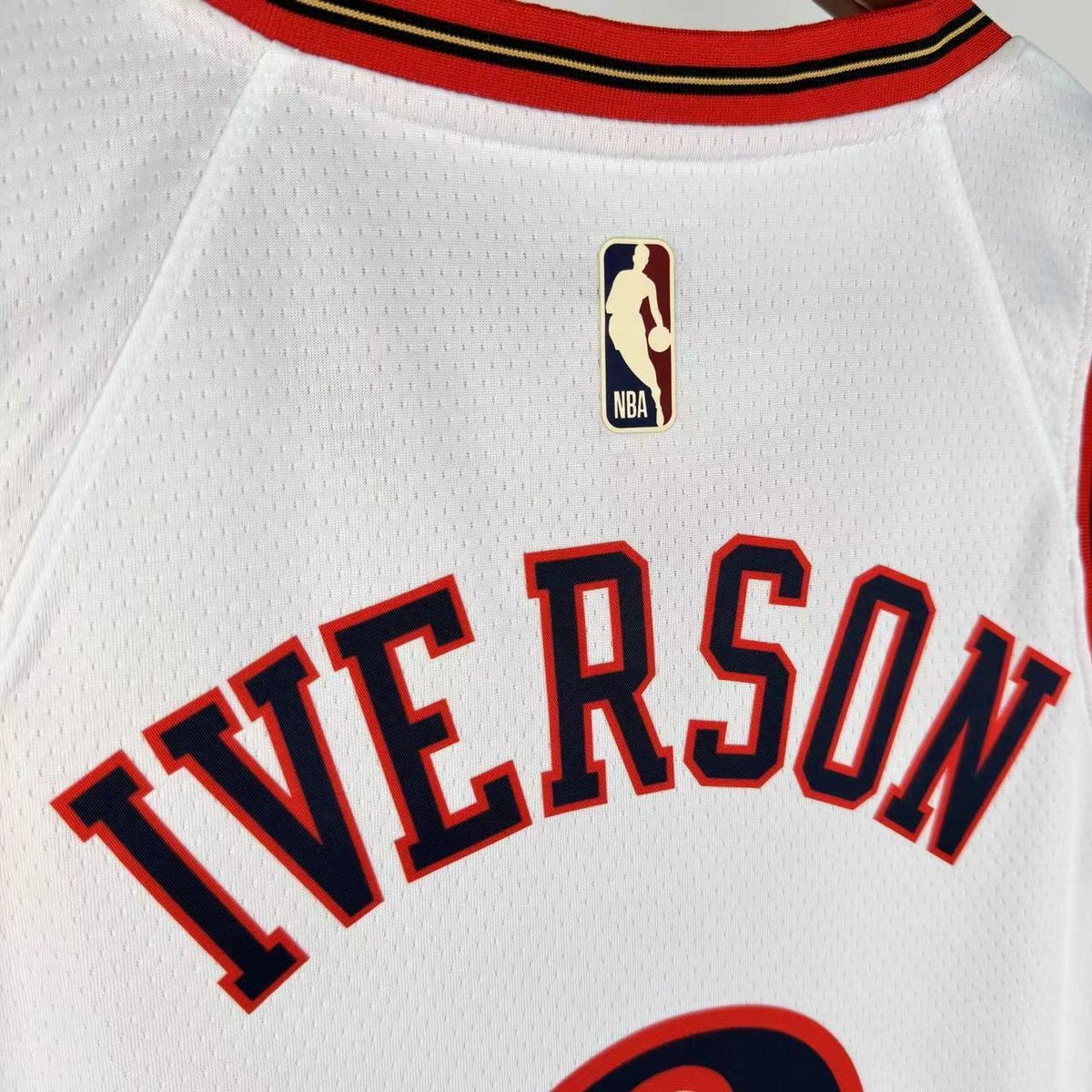 Philadelphia 76ers 2026-27 Season Throwback White Jersey - detail
