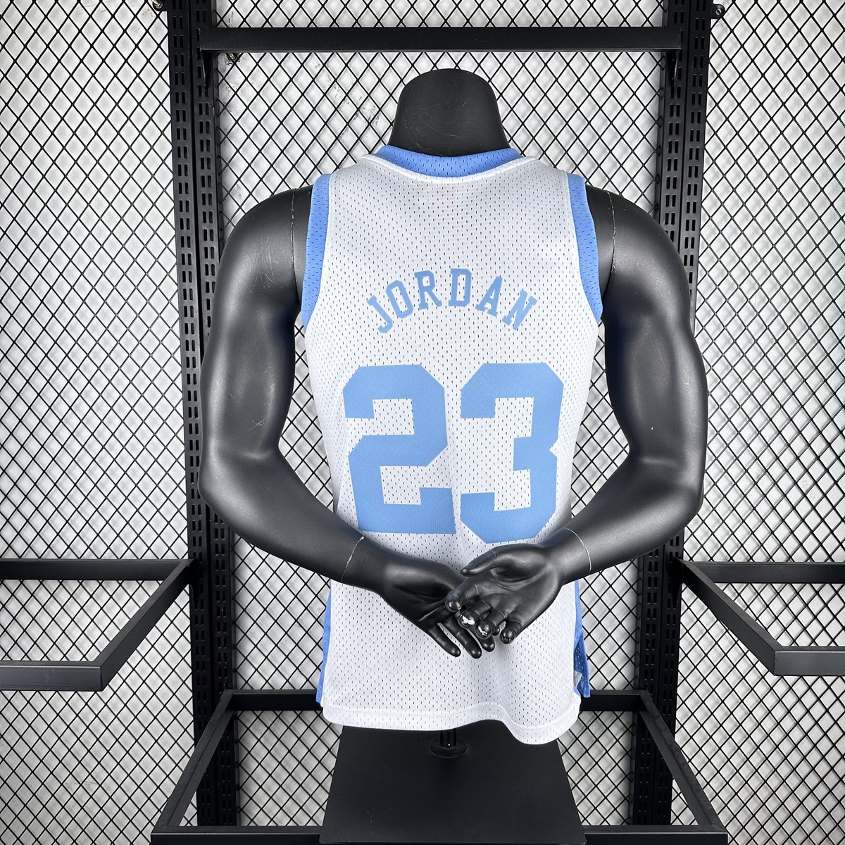 UNC 1992-93 Season Throwback Heat-Pressed Jersey White #23 Jordan - detail