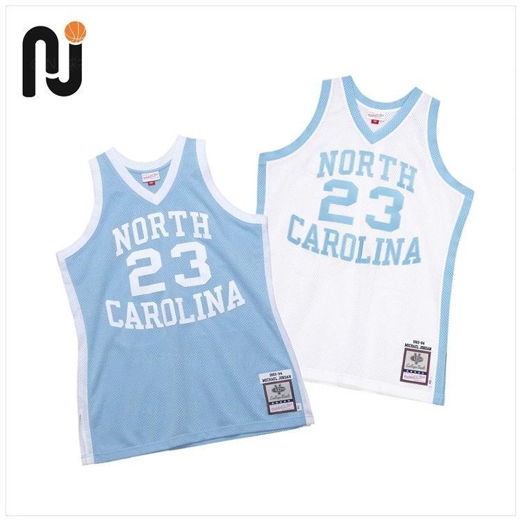 UNC 1992-93 Season Throwback Heat-Pressed Jersey White #23 Jordan - detail