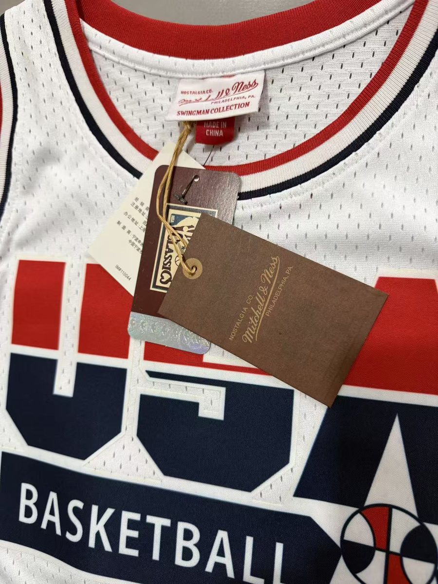 Dream Team 1992 Season Throwback Jersey White #23 Jordan - detail