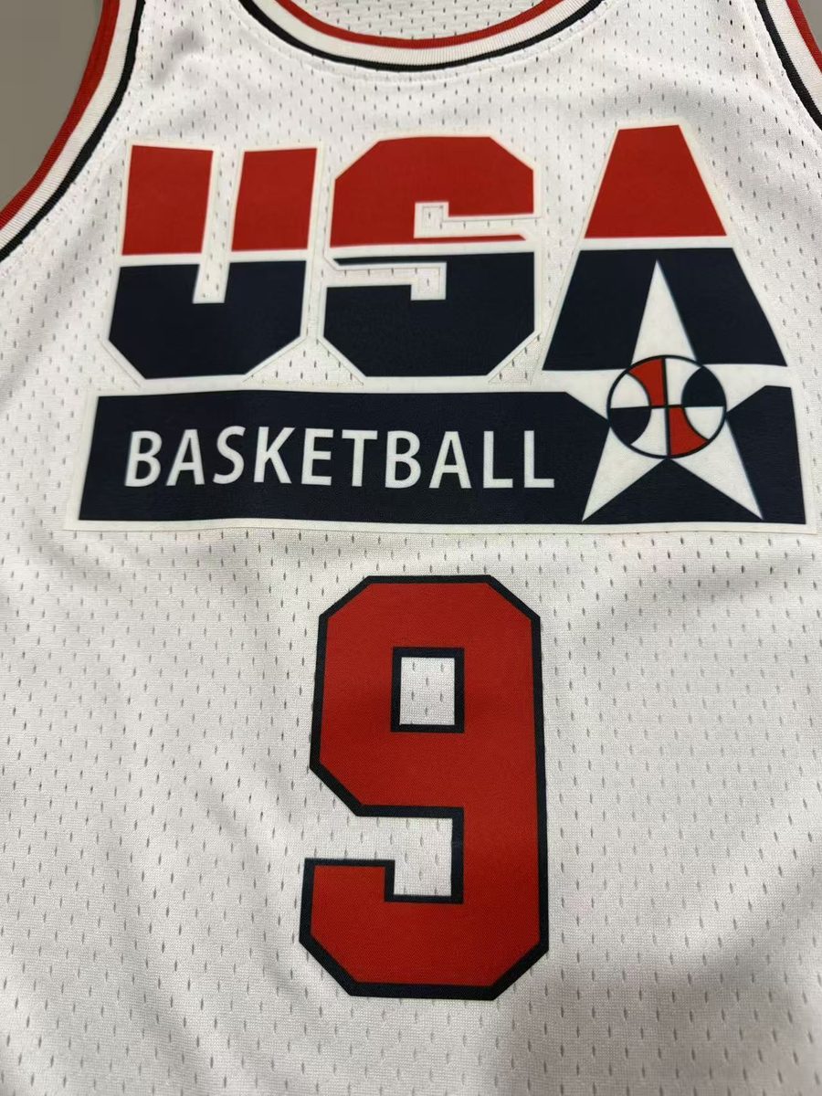 Dream Team 1992 Season Throwback Jersey White #23 Jordan - detail