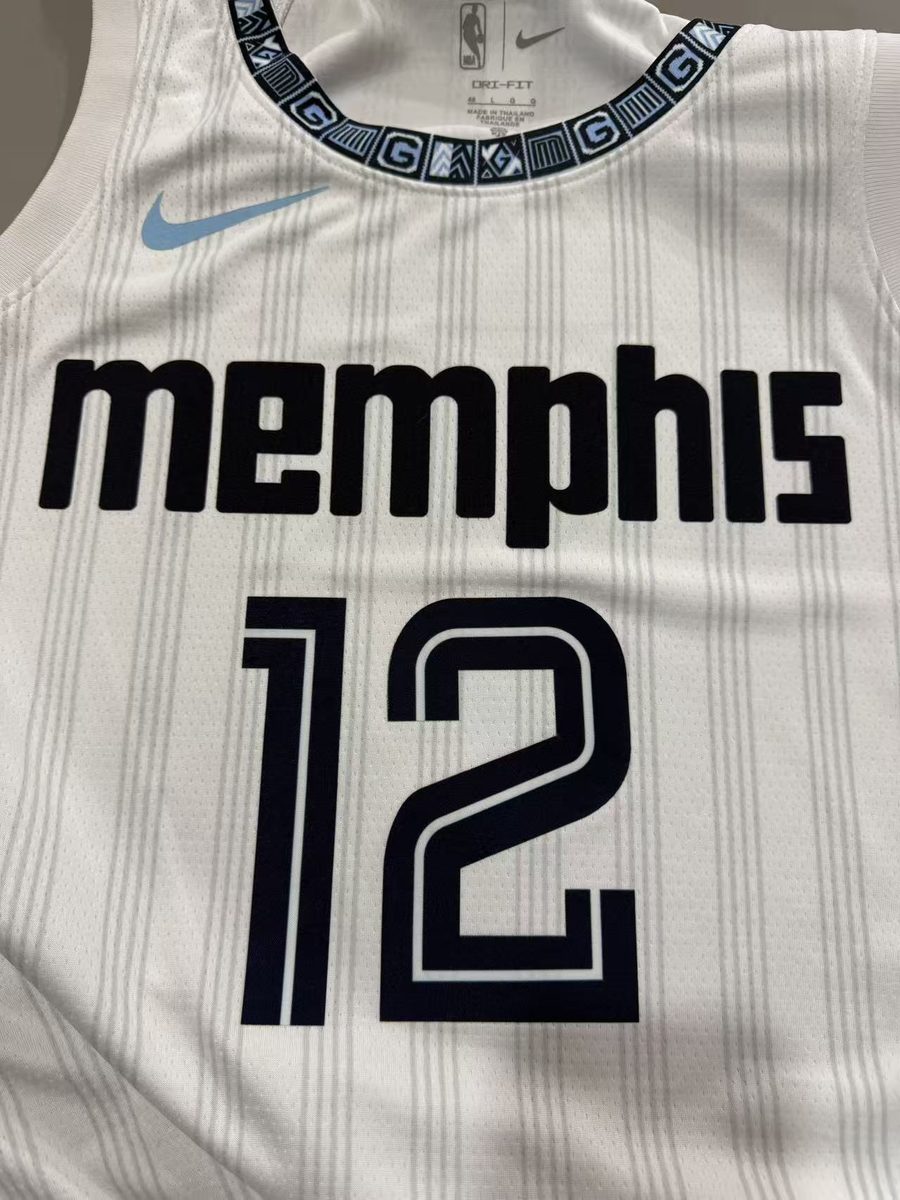 Memphis Grizzlies 2026-27 Season City Edition White Jersey - detail