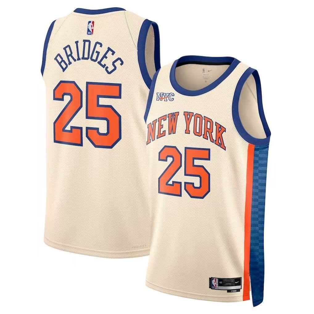 New York Knicks 2026-27 Season City Edition Jersey Cream - detail