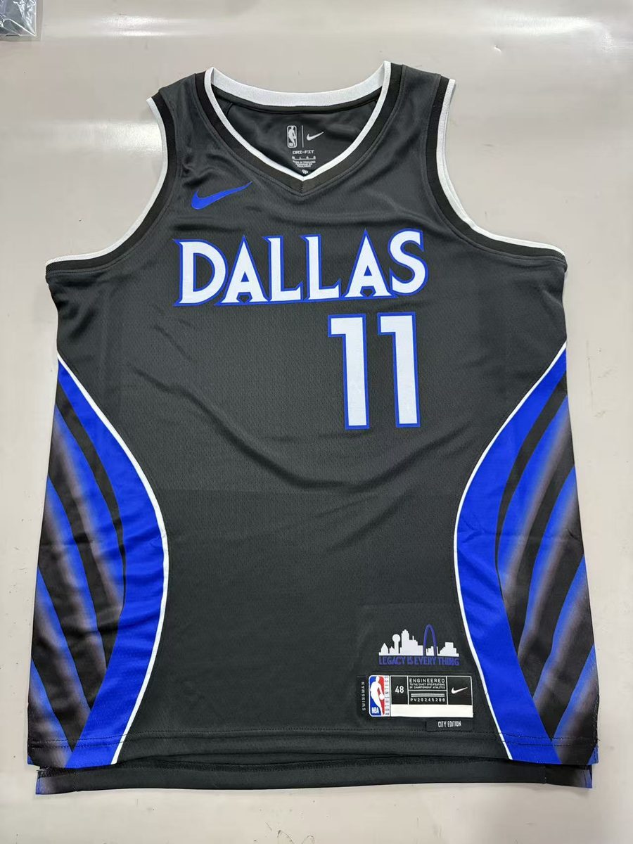 Dallas Mavericks 2026-27 Season City Jersey Black - detail