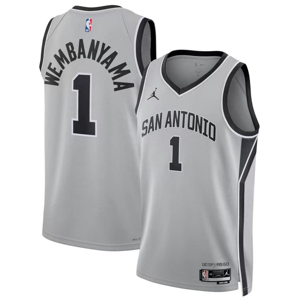 San Antonio Spurs 2026-27 Season Statement Grey Jersey