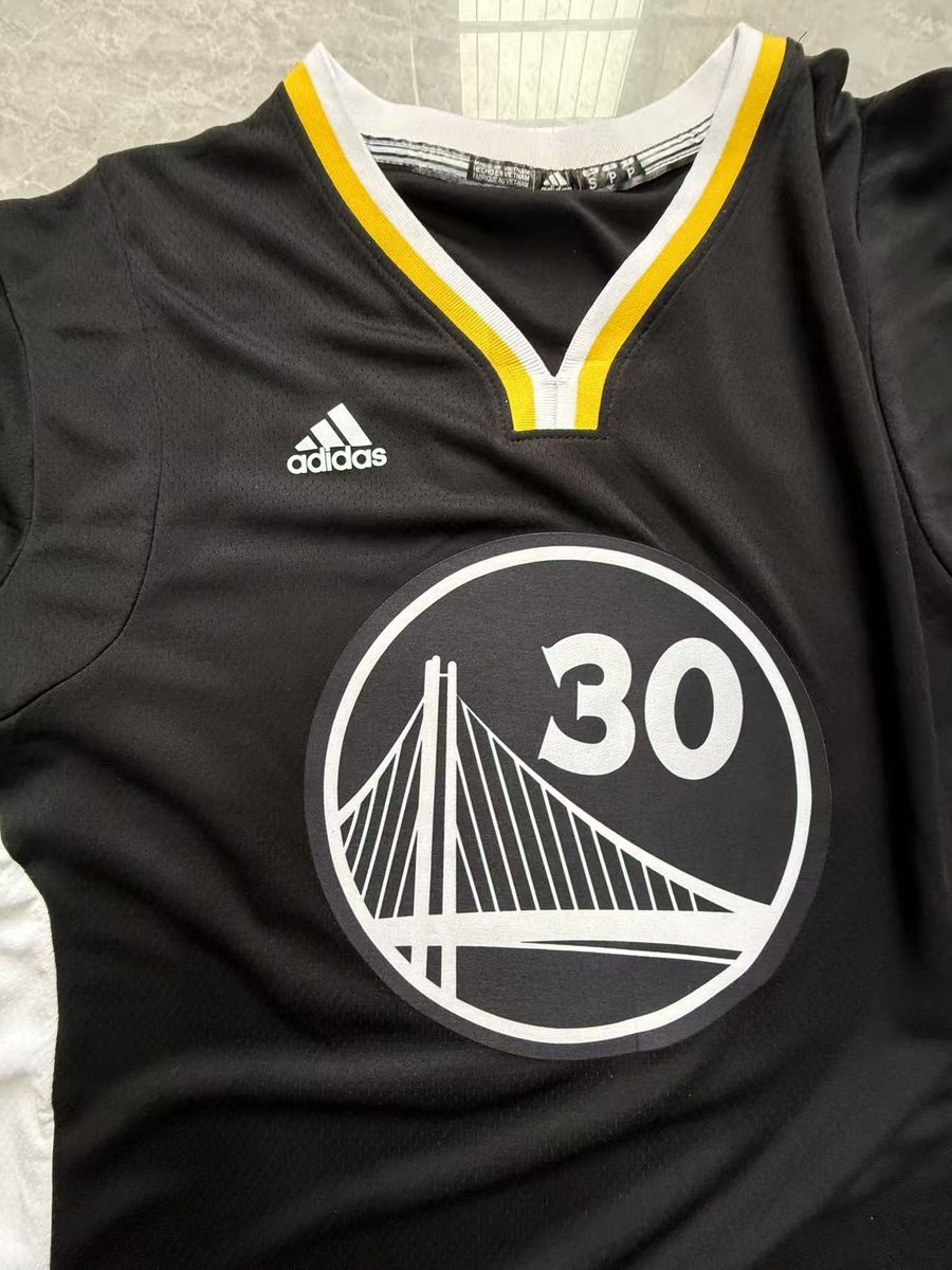 2014-15 Season Golden State Warriors Black Jersey - detail