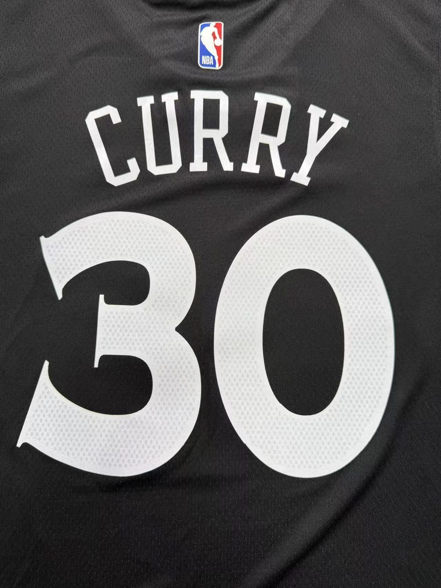 2014-15 Season Golden State Warriors Black Jersey - detail