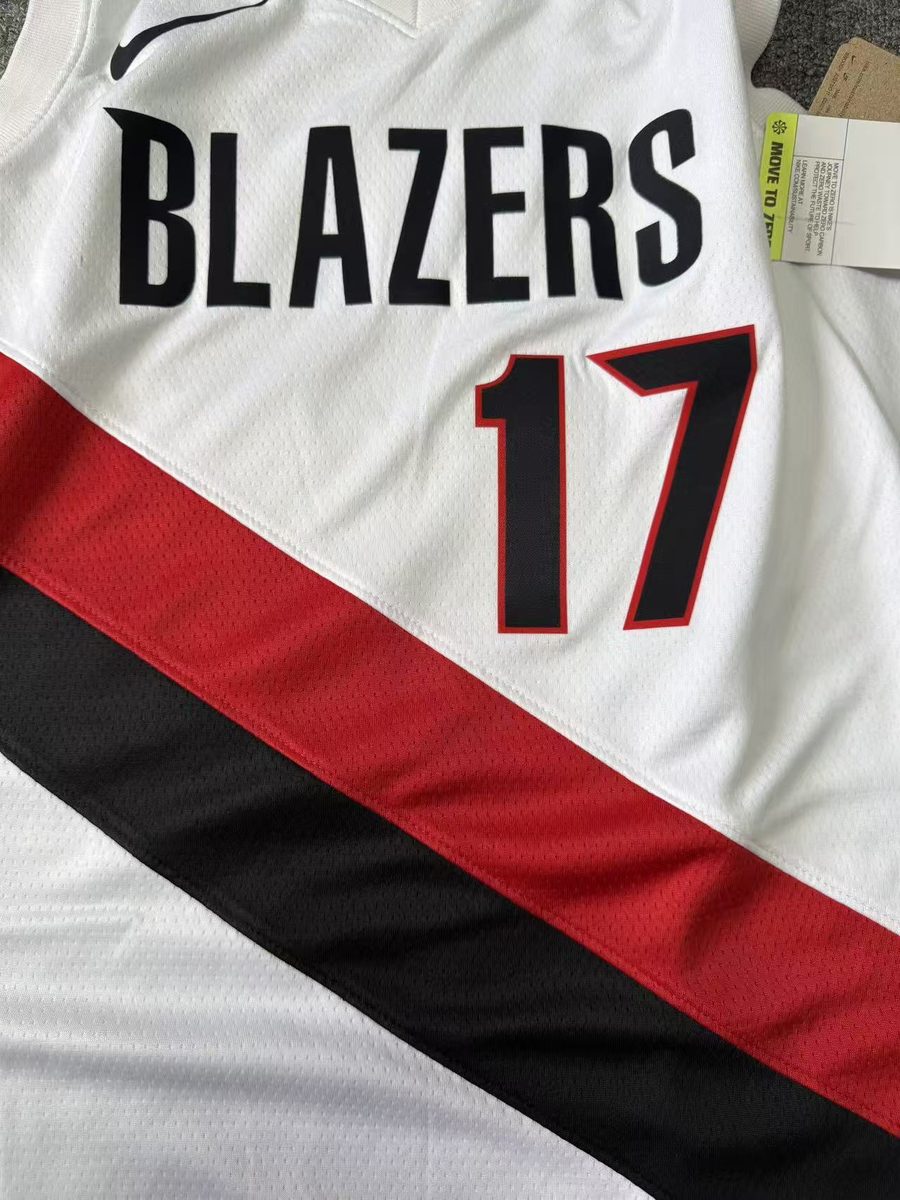 Portland Trail Blazers 2026-27 Season White Jersey - detail
