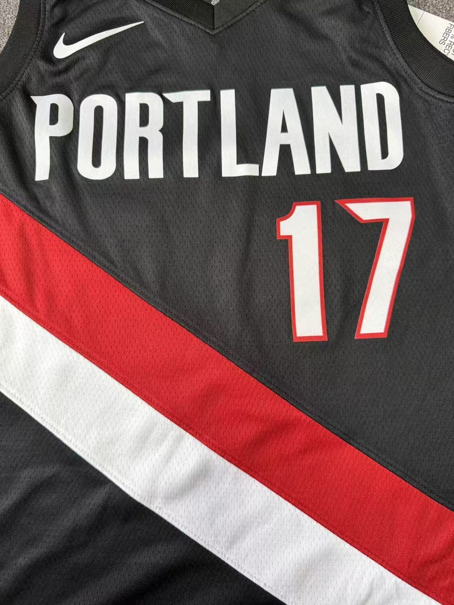 2026-27 Season Portland Trail Blazers Jersey Black - detail