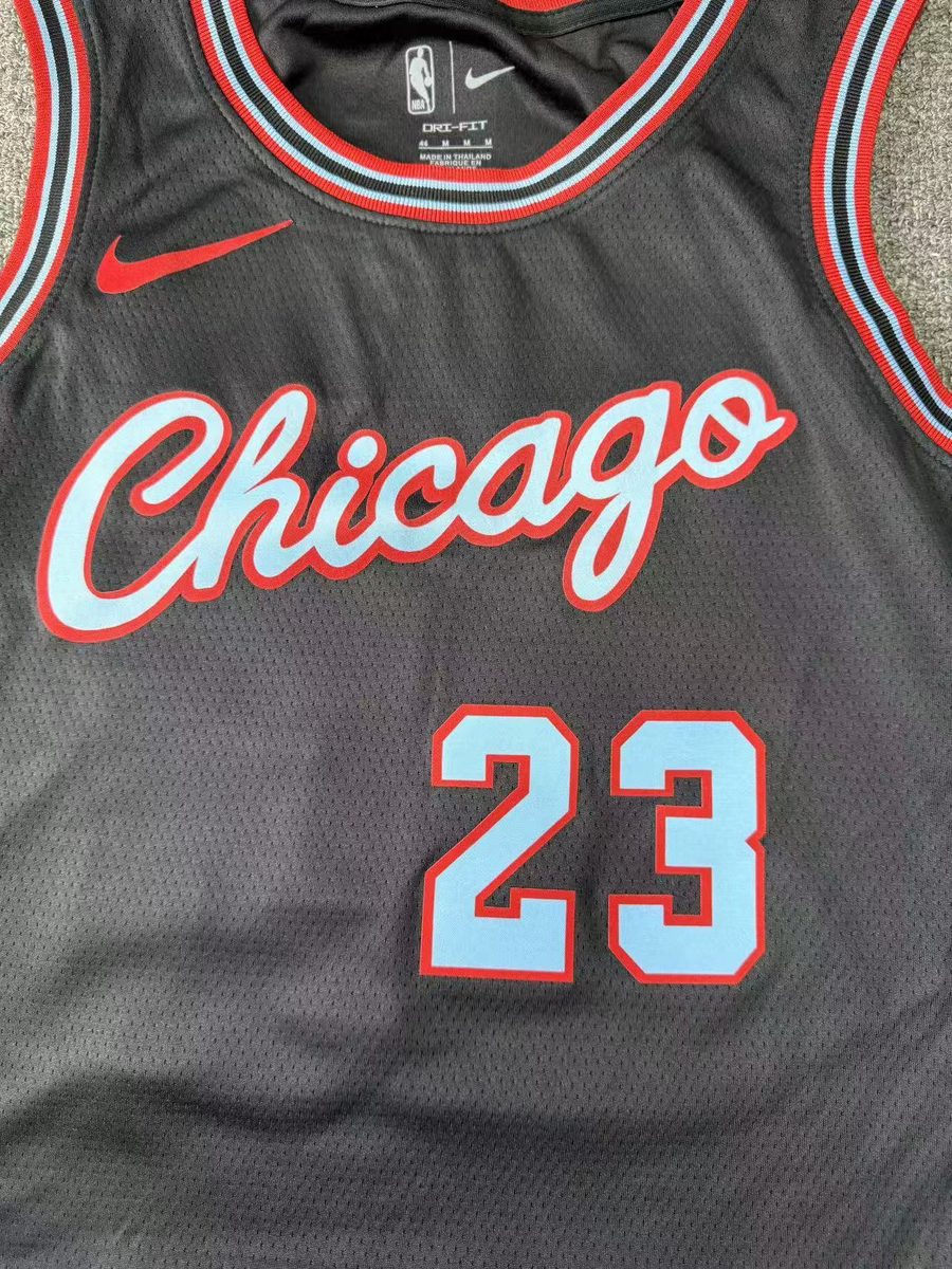 Chicago Bulls 2026-27 Season City Jersey Black - detail