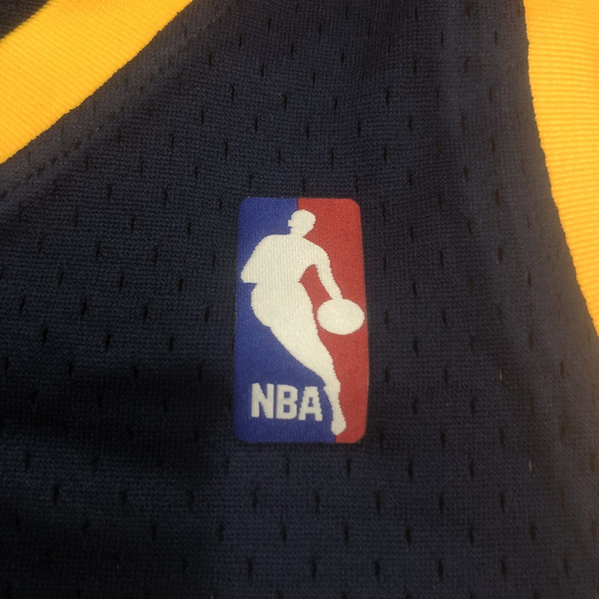 Denver Nuggets 2006-07 Throwback Jersey Heat-Pressed Swingman Navy #3 Allen Iverson - detail