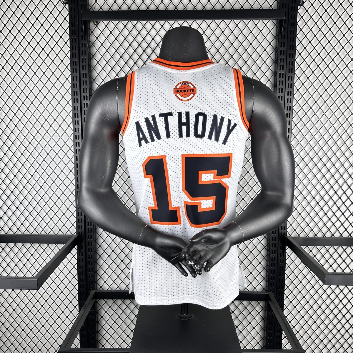 Swish MN Heat-Pressed Throwback Jersey: Denver Nuggets 2006-07 ABA Retro Night 15 Carmelo Anthony - detail